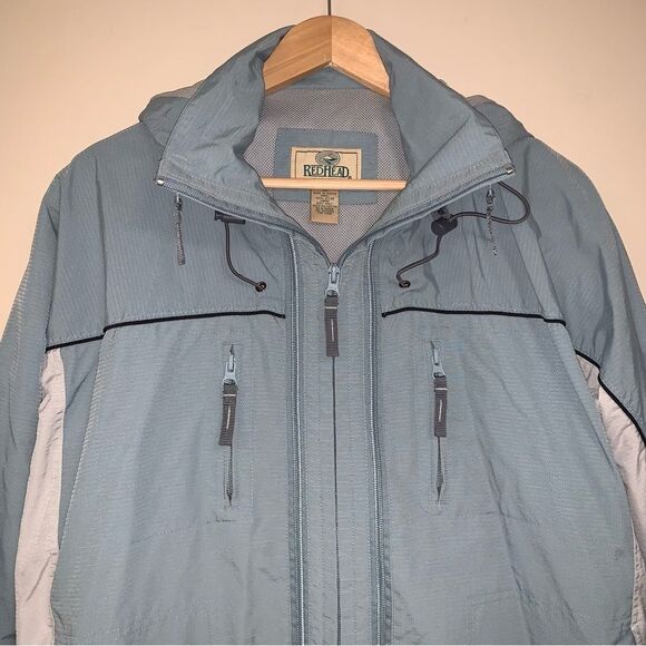 Light Blue 3 Season Jacket Coat Women’s XL Conversion Vest Weather Resistant - Picture 2 of 9